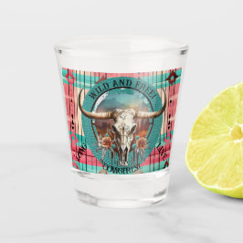 Boho Wild und Free Tequila Schnapsglas