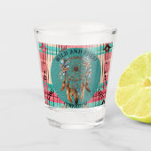 Boho Wild und Free Tequila Schnapsglas (Vorderseite)