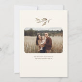 Boho Wildblume Arch Foto Weihnachten (Rückseite)