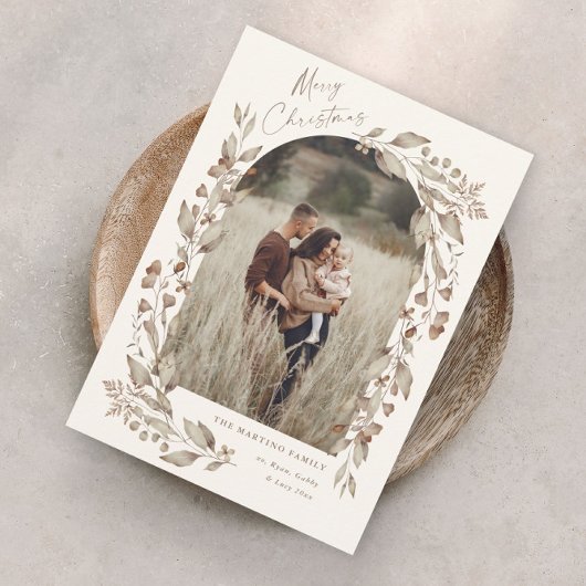 Boho Wildblume Arch Foto Weihnachten