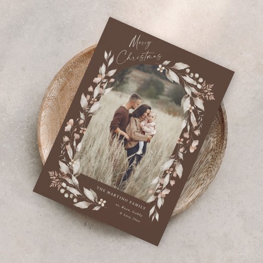 Boho Wildblume Arch Foto Weihnachten