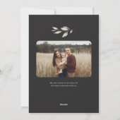 Boho Wildblume Arch Foto Weihnachten (Rückseite)