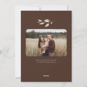 Boho Wildblume Arch Foto Weihnachten (Rückseite)