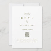 Boho Wildblume Arch Spring Einladung (Rückseite)