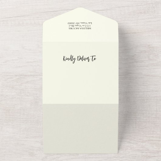 Boho Wildblume Baby Dusche All In One Einladung (Außenbereich)