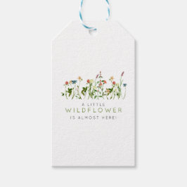 Boho Wildblume Baby Dusche Geschenkanhänger