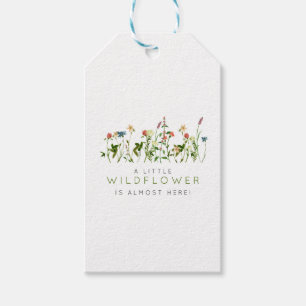 Boho Wildblume Baby Dusche Geschenkanhänger