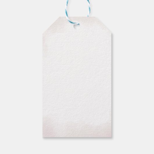 Boho Wildblume Baby Dusche Geschenkanhänger (Rückseite)