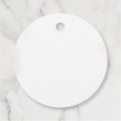 Boho Wildblume Baby Dusche Geschenkanhänger (Rückseite)