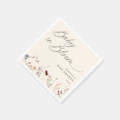 Boho Wildblume Baby Dusche Serviette (Ecke)