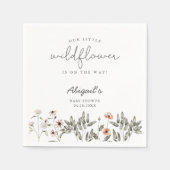 Boho Wildblume Baby Dusche Serviette (Vorderseite)