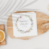 Boho Wildblume Baby Dusche Serviette