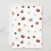 Boho Wildblume Baby in Bloom Baby Dusche Einladung (Rückseite)