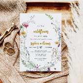 Boho Wildblume Babydusche Einladung