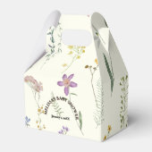 Boho Wildblume Babydusche Geschenkschachtel (Vorderseite)