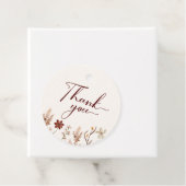 Boho Wildblume Babydusche Vielen Dank Geschenkanhänger (Beispiel)