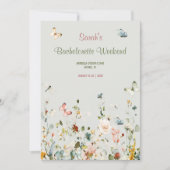 Boho Wildblume Bachelorette Vorlage (Vorderseite)