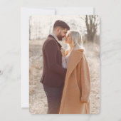 Boho Wildblume Beige Foto Garden Wedding Einladung (Rückseite)