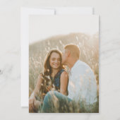 Boho Wildblume | Beige Foto Traditionelle Hochzeit Einladung (Rückseite)