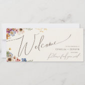 Boho Wildblume Beige Garden Seekartenleiter (Rückseite)