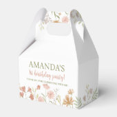 Boho Wildblume Birthday Favor Box Geschenkschachtel (Vorderseite)