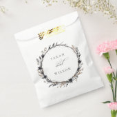 Boho Wildblume Black Brown Fall Wreath Wedding Geschenktütchen (Versiegelt)