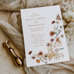 Boho Wildblume Blumen Butterfly Wedding Einladung<br><div class="desc">Boho Wildblume Blumen Butterfly Wedding Einladung mit einem schönen Blumenstrauß,  zusammen mit delikaten Illustrationen Schmetterling.</div>