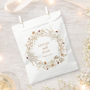 Boho Wildblume Blumen Butterfly Wedding Geschenktütchen
