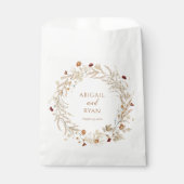 Boho Wildblume Blumen Butterfly Wedding Geschenktütchen (Vorderseite)