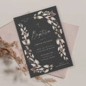 Boho Wildblume Blumengeschlecht Neutrale Taufe Einladung