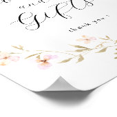 Boho Wildblume Books and Gift Baby Shoster Poster (Ecke)