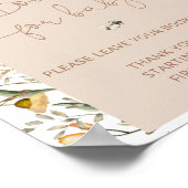 Boho Wildblume Books for Baby Poster (Ecke)