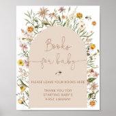 Boho Wildblume Books for Baby Poster (Vorne)
