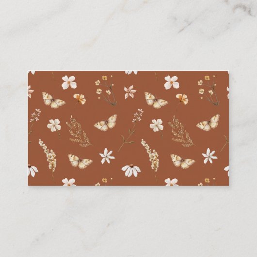 Boho Wildblume Books for Baby Request Begleitkarte (Rückseite)