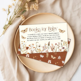 Boho Wildblume Books for Baby Request Begleitkarte
