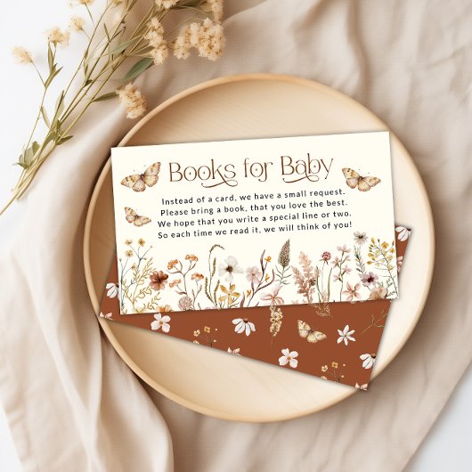 Boho Wildblume Books for Baby Request Begleitkarte
