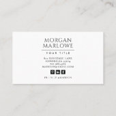 Boho-Wildblume Botanisch-floral Visitenkarte (Rückseite)