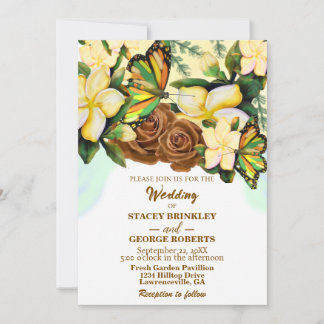 Boho-Wildblume-Botanisch-florale Hochzeit Einladung