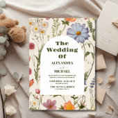 Boho Wildblume Botanische Hochzeit Flyer