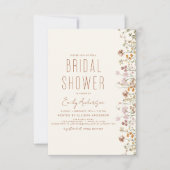 Boho Wildblume Brautparty Bloom Garden Einladung (Vorderseite)