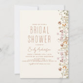 Boho Wildblume Brautparty Bloom Garden Einladung (Vorderseite)