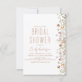 Boho Wildblume Brautparty Bloom Garden Einladung (Vorderseite)