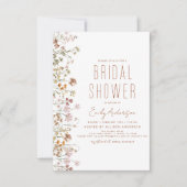 Boho Wildblume Brautparty Bloom Garden Einladung (Vorderseite)