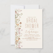 Boho Wildblume Brautparty Bloom Garden Einladung (Vorderseite)