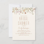 Boho Wildblume Brautparty Bloom Garden Einladung (Vorderseite)