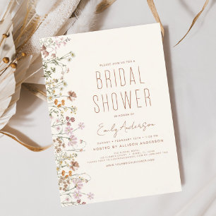 Boho Wildblume Brautparty Bloom Garden Einladung