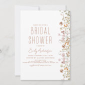 Boho Wildblume Brautparty Bloom Garden Einladung (Vorderseite)