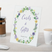 Boho Wildblume Brautparty Cards Geschenke Sockelschild (In SItu)