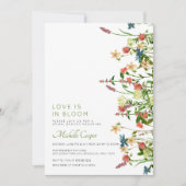 Boho Wildblume Brautparty Einladung (Vorderseite)
