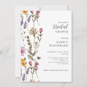 Boho Wildblume Brautparty Einladung (Vorderseite)